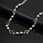 PENDRA Tiger Beaded Splicing Beaded Necklace