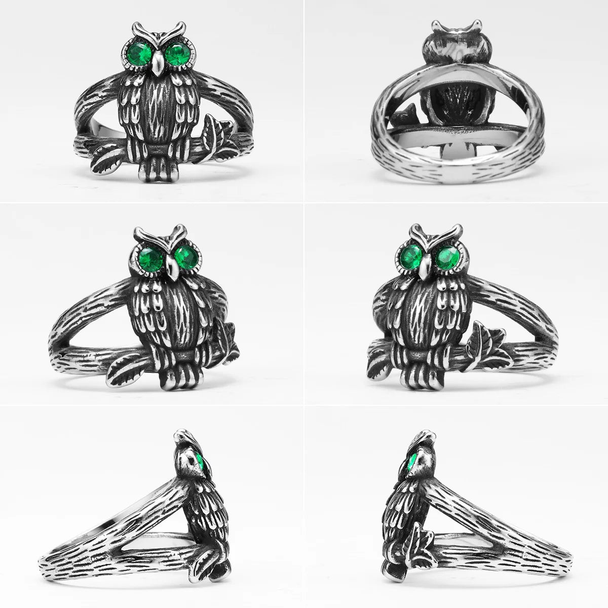 PENDRA Owl Cute Bird Steel Ring