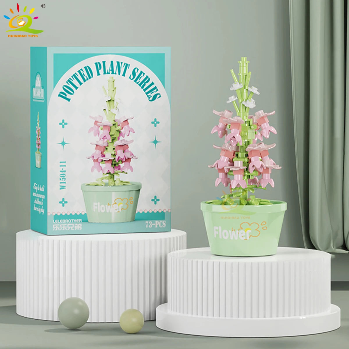PENDRA Succulent Potted Floral Building Set