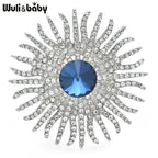 PENDRA Solara Crystal Sun Flower Brooch