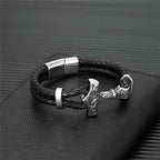 PENDRA Rune Vintage Leather Bracelet