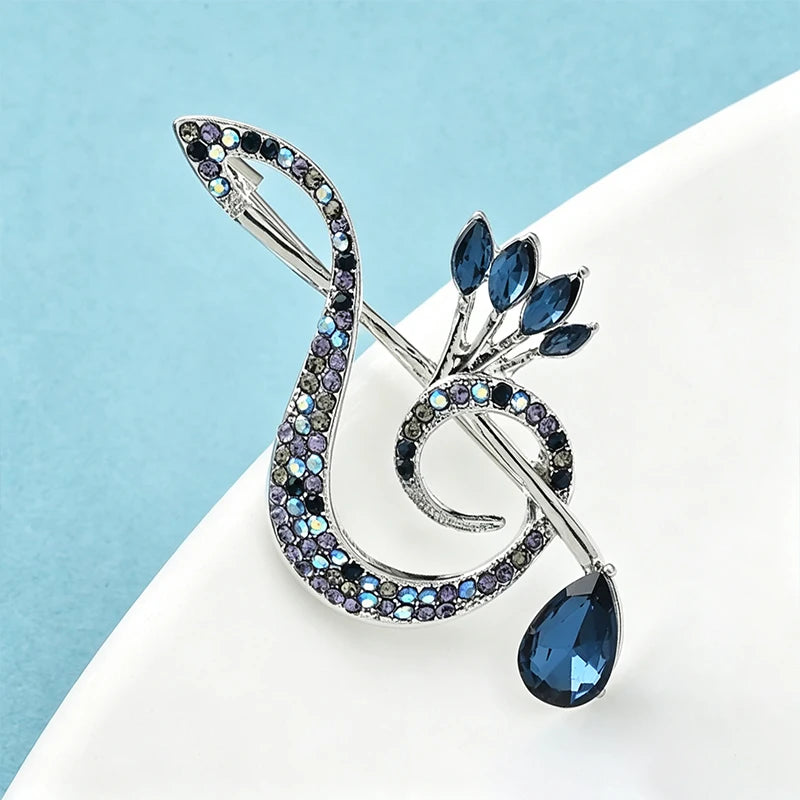 PENDRA Classic Eye Musical-note Brooch