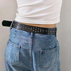 PENDRA Fayeina Black Skull Designer Belt