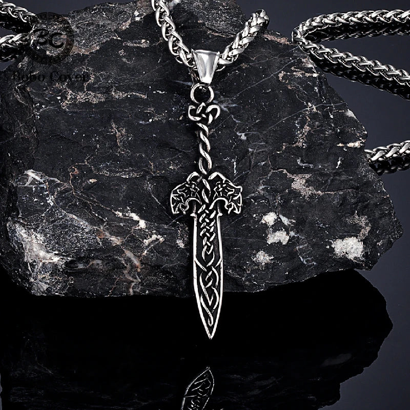 PENDRA Celtic Knot Punk Necklace