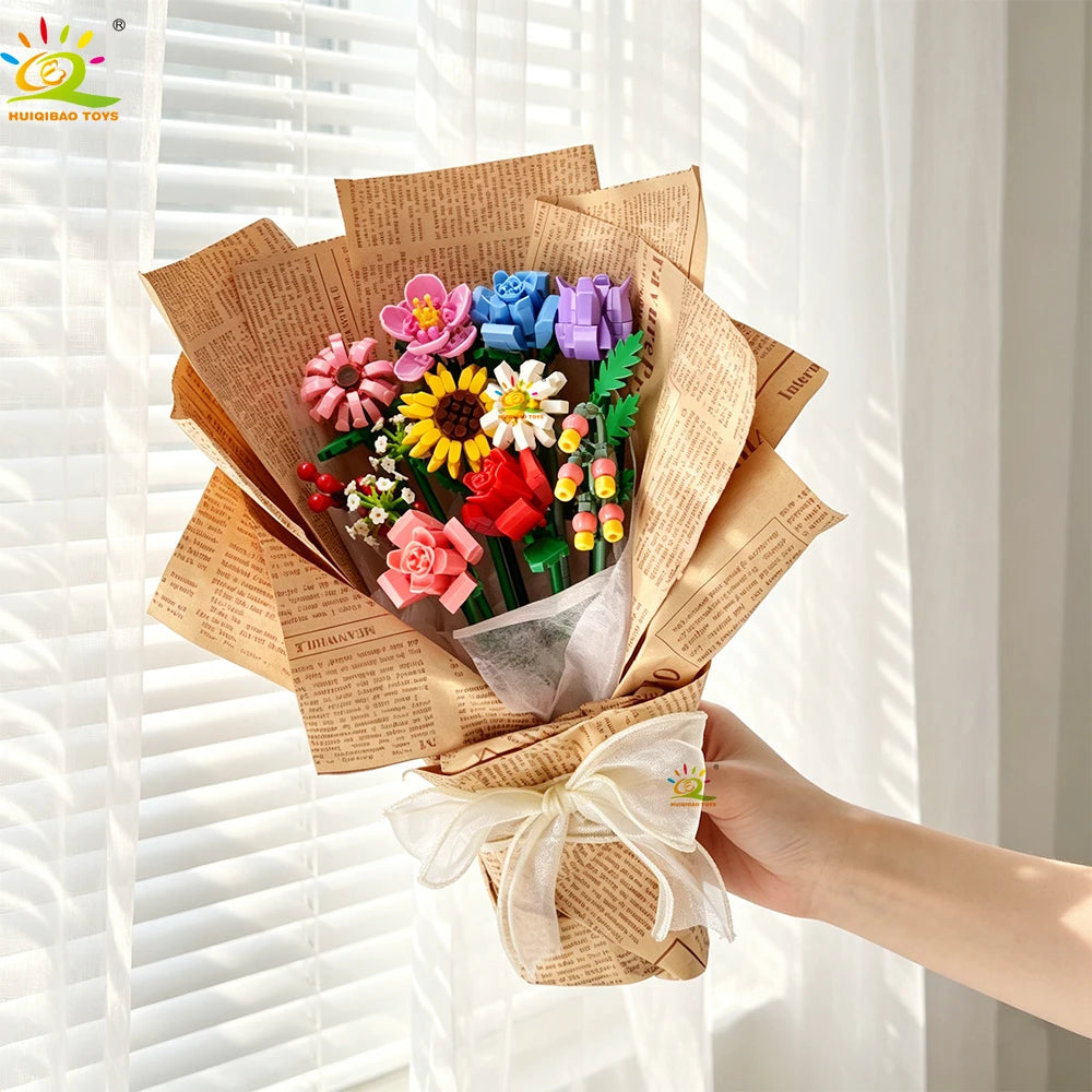 PENDRA Bouquet Rose Micro Building Set