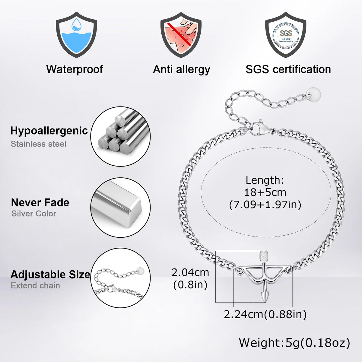 PENDRA Arrow Curb Bracelet