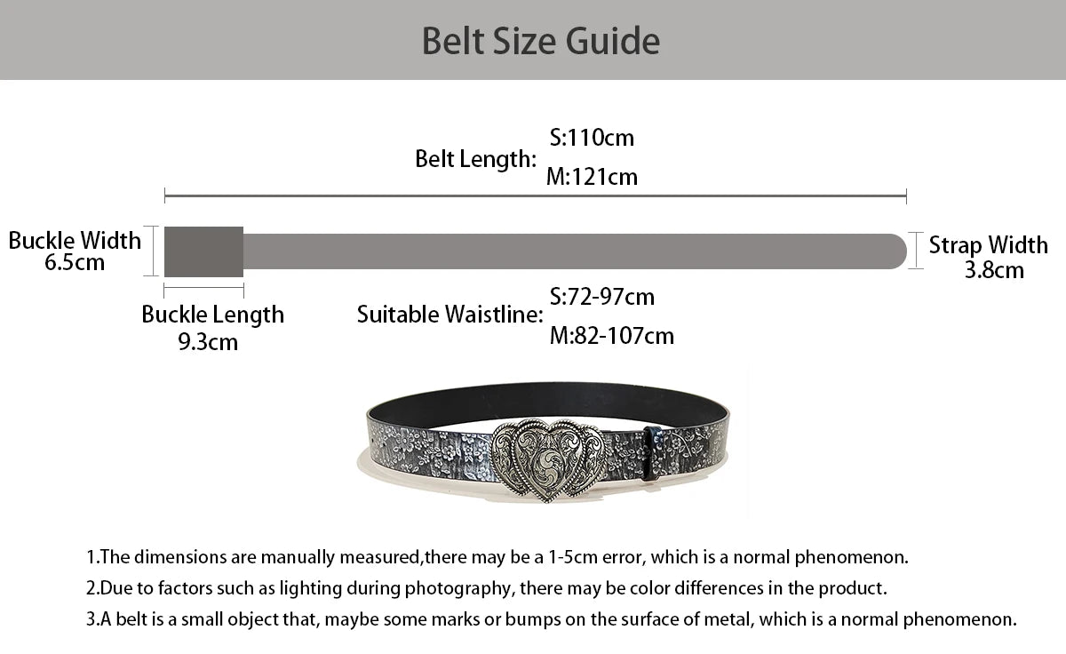 PENDRA Heraora Rhinestone Star Gothic Belt