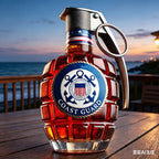 Whiskey Glass New Veteran Commemorative Bottle Unique Gift Military Hand Whiskey Bottle Engraved Hand Shape Whiskey Glass
