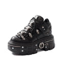 PENDRA Lace Platform Ankle Punk Boots