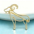 PENDRA Lovely Goat Brooch