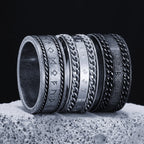 PENDRA Runes Nordic Boyfriend Steel Ring