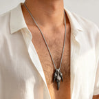Rock Punk Dragon Claw Necklace for Men Boys,Vintage Claw Long Pendant Necklace,Trendy Jewelry Gift