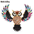 PENDRA Classical Flying Owl Brooch
