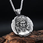 PENDRA Jesusround Christian Jesus Round Pendant