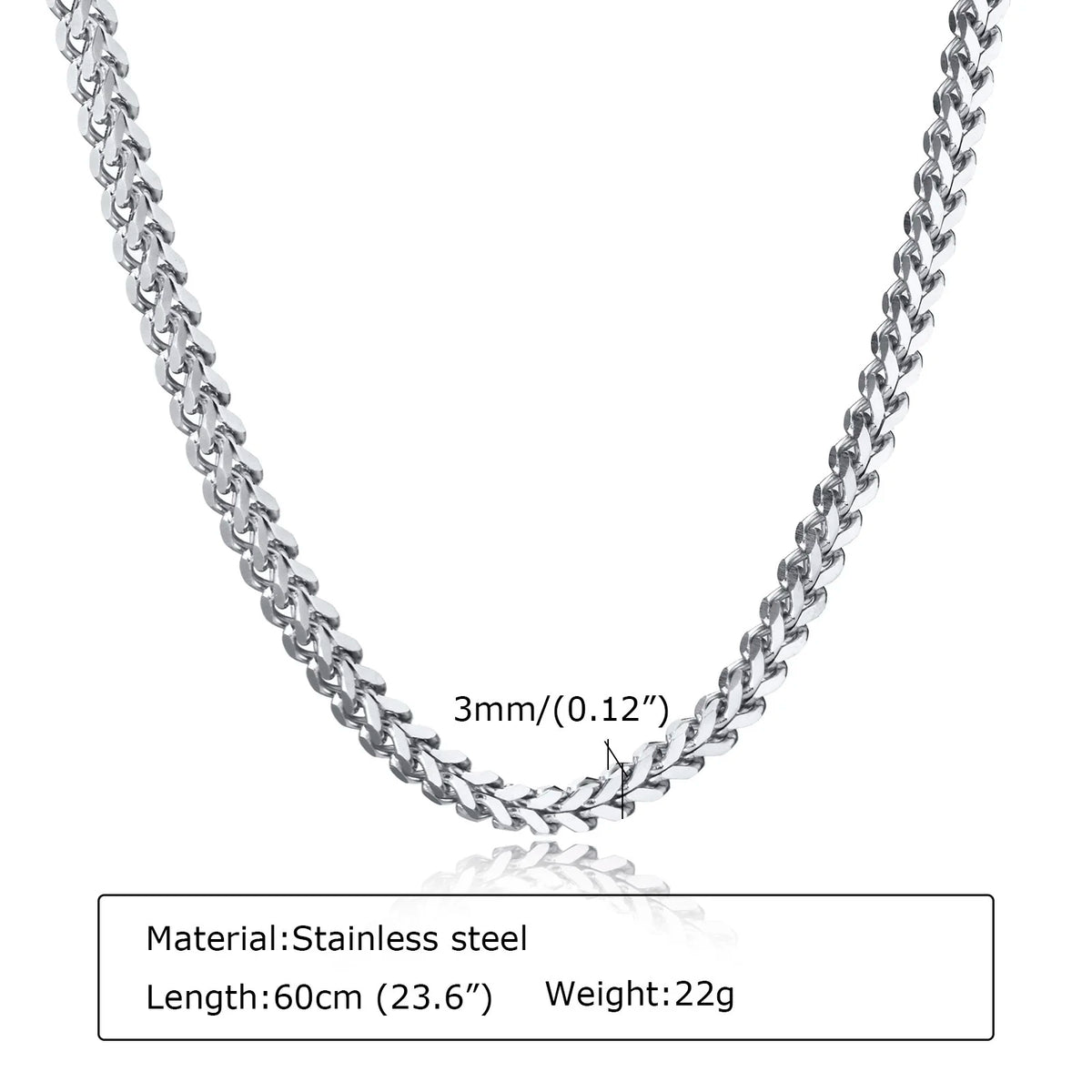 PENDRA Franco 3Mm Chain Necklace