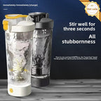 Rechargeable Electric Protein Shaker, Automatic Mixing Blender Bottle, BPA Free Portable Water Cup for Gym, Travel, Hiking,