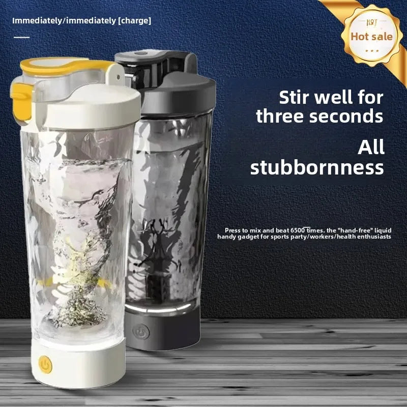 Rechargeable Electric Protein Shaker, Automatic Mixing Blender Bottle, BPA Free Portable Water Cup for Gym, Travel, Hiking,