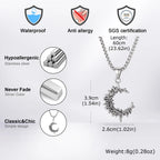 PENDRA Thorn Moon Pendant Necklace
