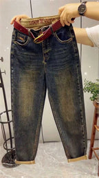 PENDRA Stretch Harem Ankle Jeans