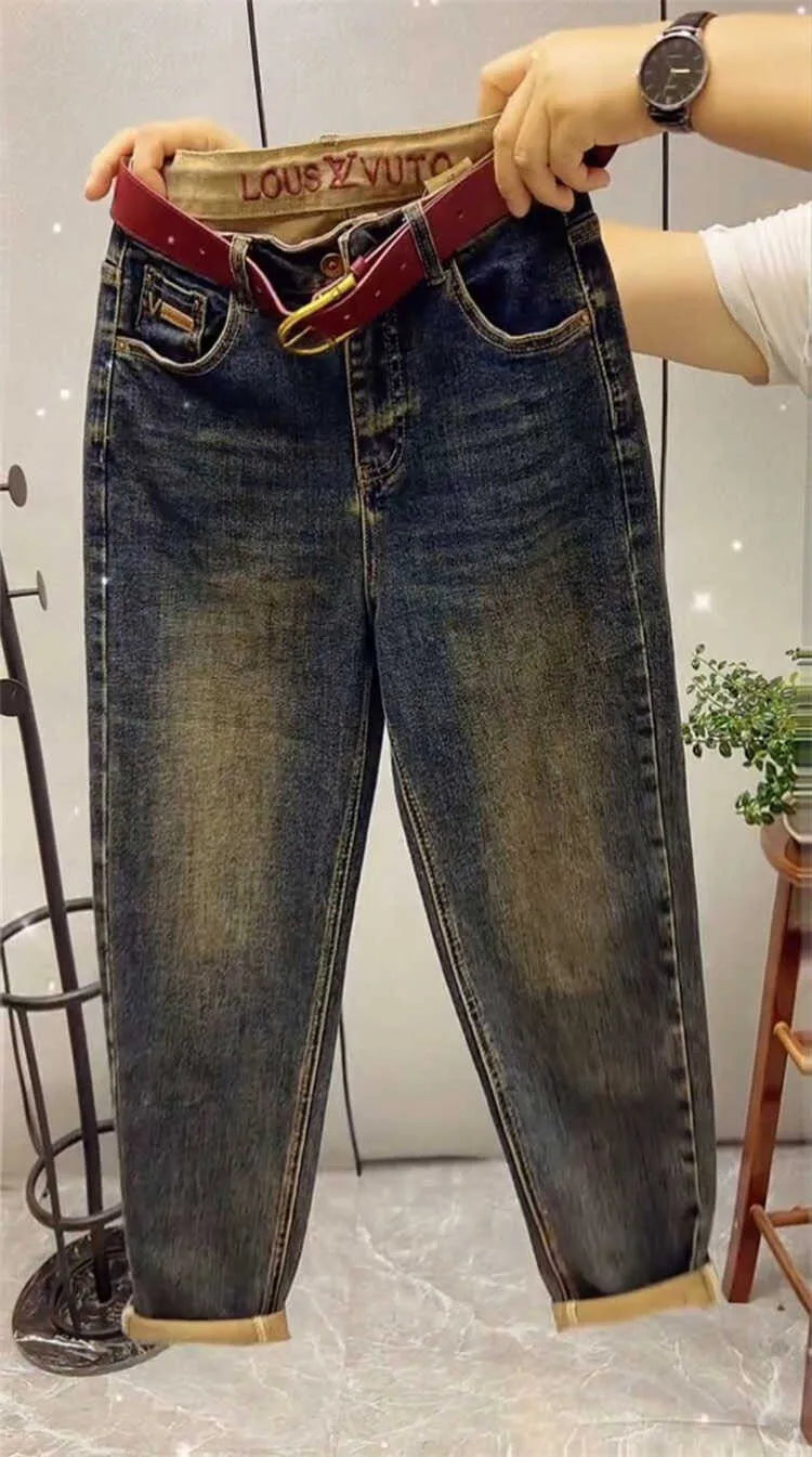 PENDRA Stretch Harem Ankle Jeans