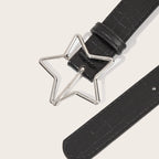 PENDRA Seraia Leather Red Star Buckle Star Belt