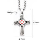 PENDRA Crossshield Stainless Steel Cross Shield Pendant