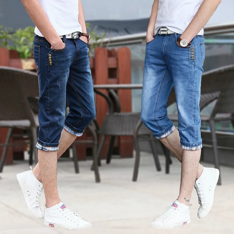 PENDRA Teenagers Cropped Korean Jeans