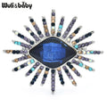 PENDRA Gaze Sparkling Crystal Eye Brooch