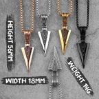 PENDRA Spartan Spearhead Boyfriend Steel Necklace
