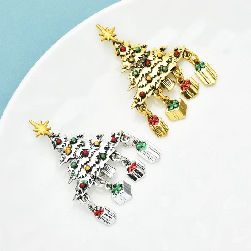 PENDRA Noelina Vintage Christmas Tree Brooch