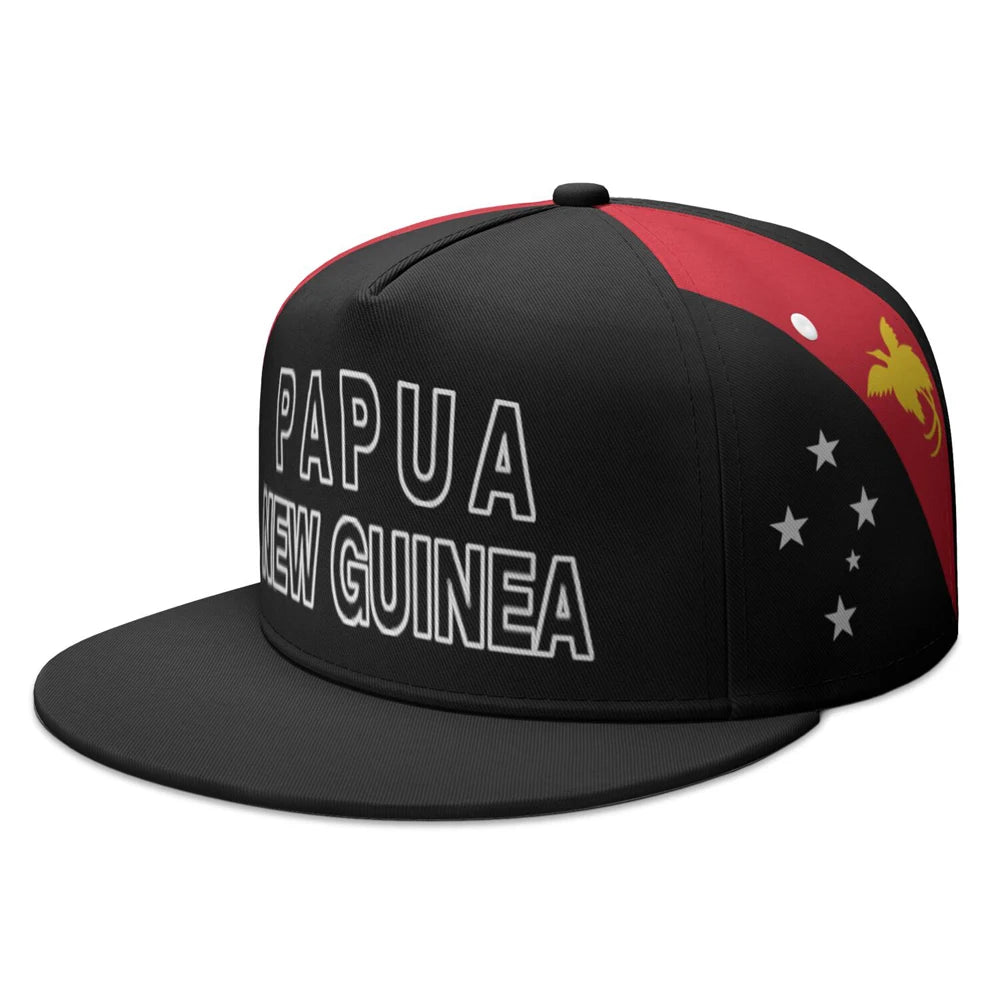 PENDRA Papua Guinea Custom Brimmed Nation Guinean College Photo Flat Brim Cap