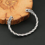 PENDRA Valknor Stainless Steel Double Dragon Bracelet