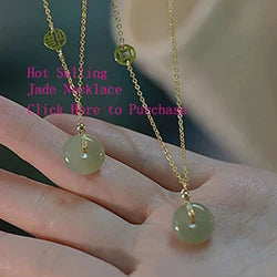 PENDRA Gold Jade Hetian Color Earrings
