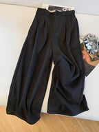 PENDRA Cashmere Touch High Waist Wide Leg Pants