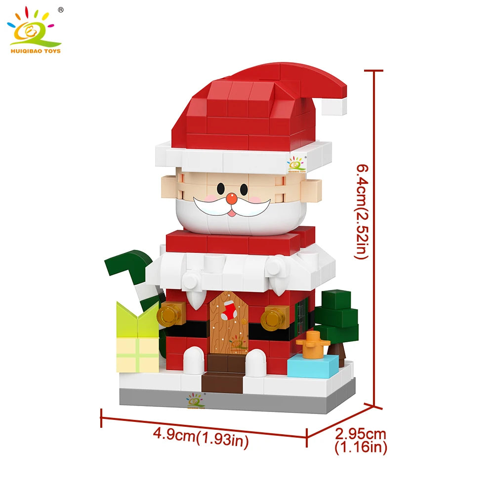 PENDRA Santa Snowman Mini Building Set