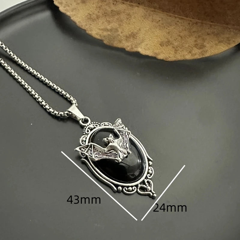 PENDRA Batgoth Gothic Stainless Steel Bat Pendant