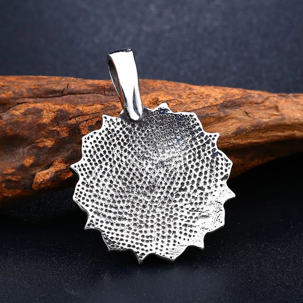 PENDRA Mandalafleur Stainless Steel Mandala Flower Pendant