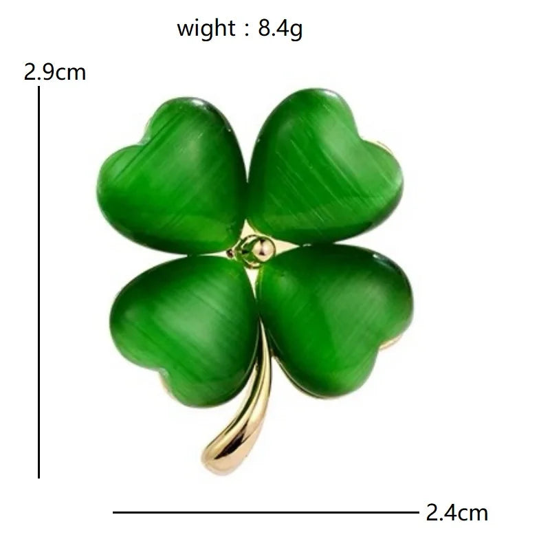 PENDRA Clovera Clover Flower Brooch
