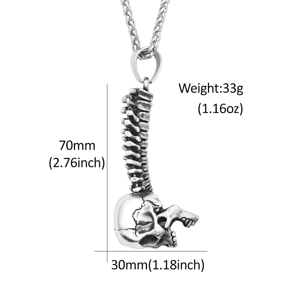 PENDRA Skullpunk Gothic Skull Pendant
