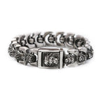 PENDRA Twin Wolf Twisted Stainless Steel Cuff Bracelet