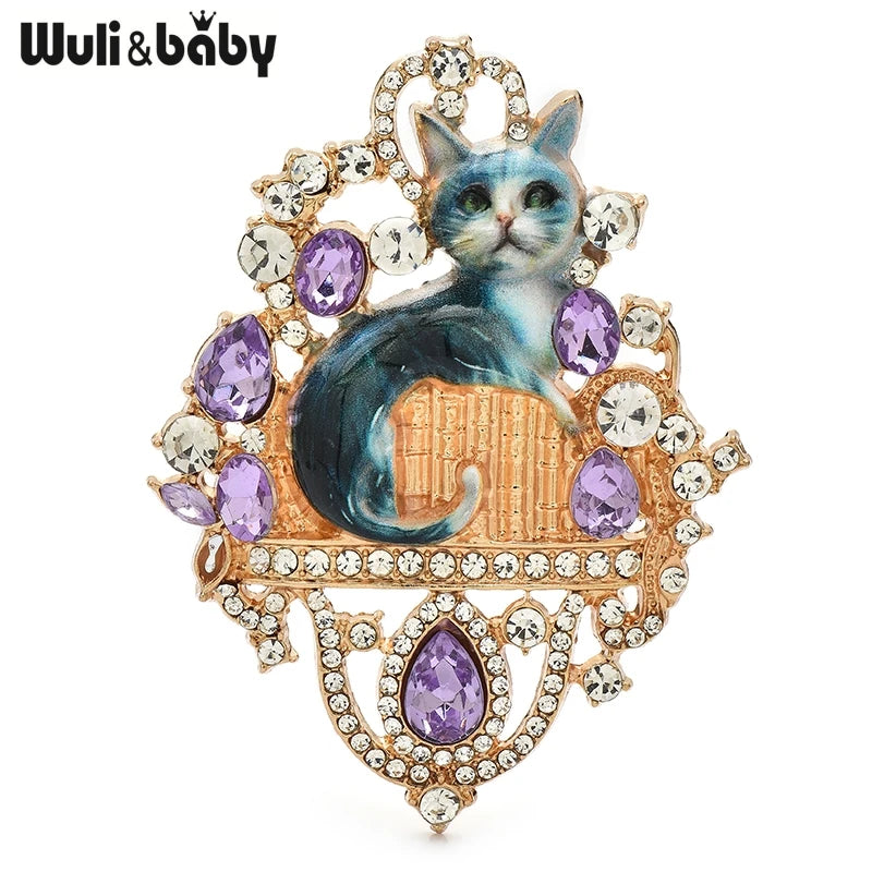 PENDRA Royalecat Luxury Palace Cat Brooch