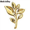 PENDRA Leafelle Stainless Steel Leaf Brooch