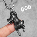 3D Labrador Dog Men Necklaces Stainless Steel Pendant Chain Women Punk Fashion Jewelry New In Accessories Gifts Wholesale