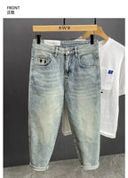PENDRA Straight Leg Denim Washed Pants