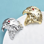PENDRA Stainless Steel Bald Eagle Brooch