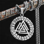 Retro Viking Runes Odin Men Necklaces Stainless Steel Pendant Chain Women Punk Fashion Jewelry New In Accessories Gift Wholesale