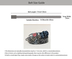 PENDRA Noralia Black Floral Belt