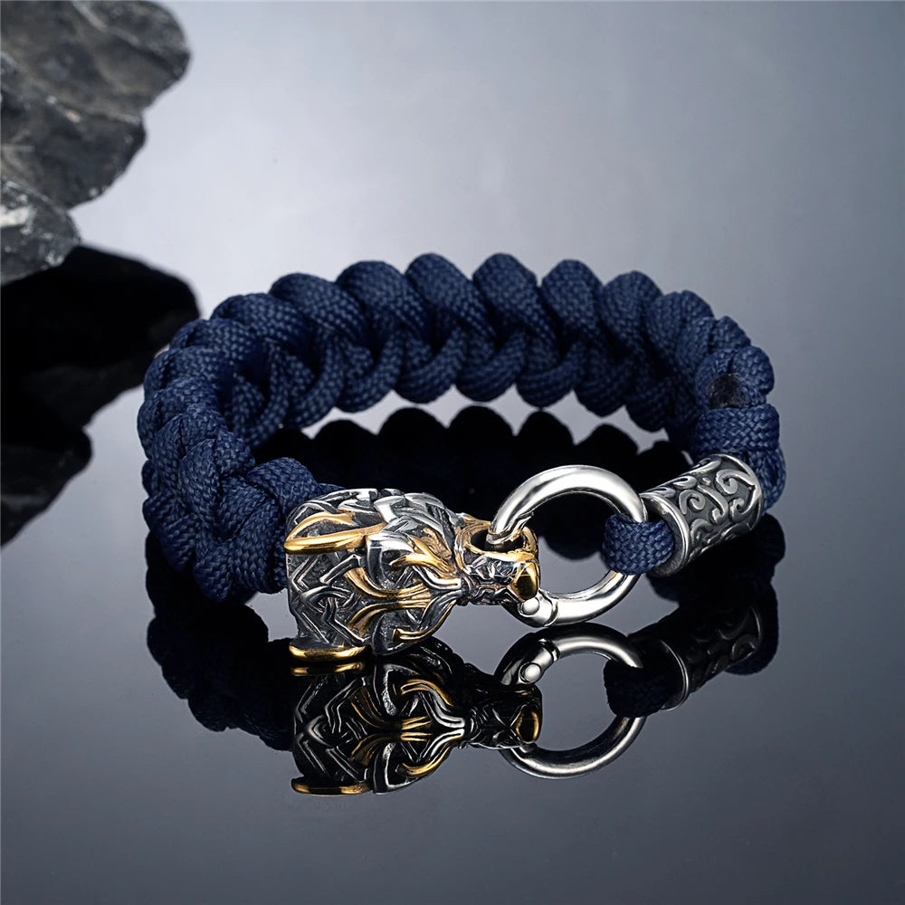 PENDRA Celtic Knot Rune Steel Bracelet