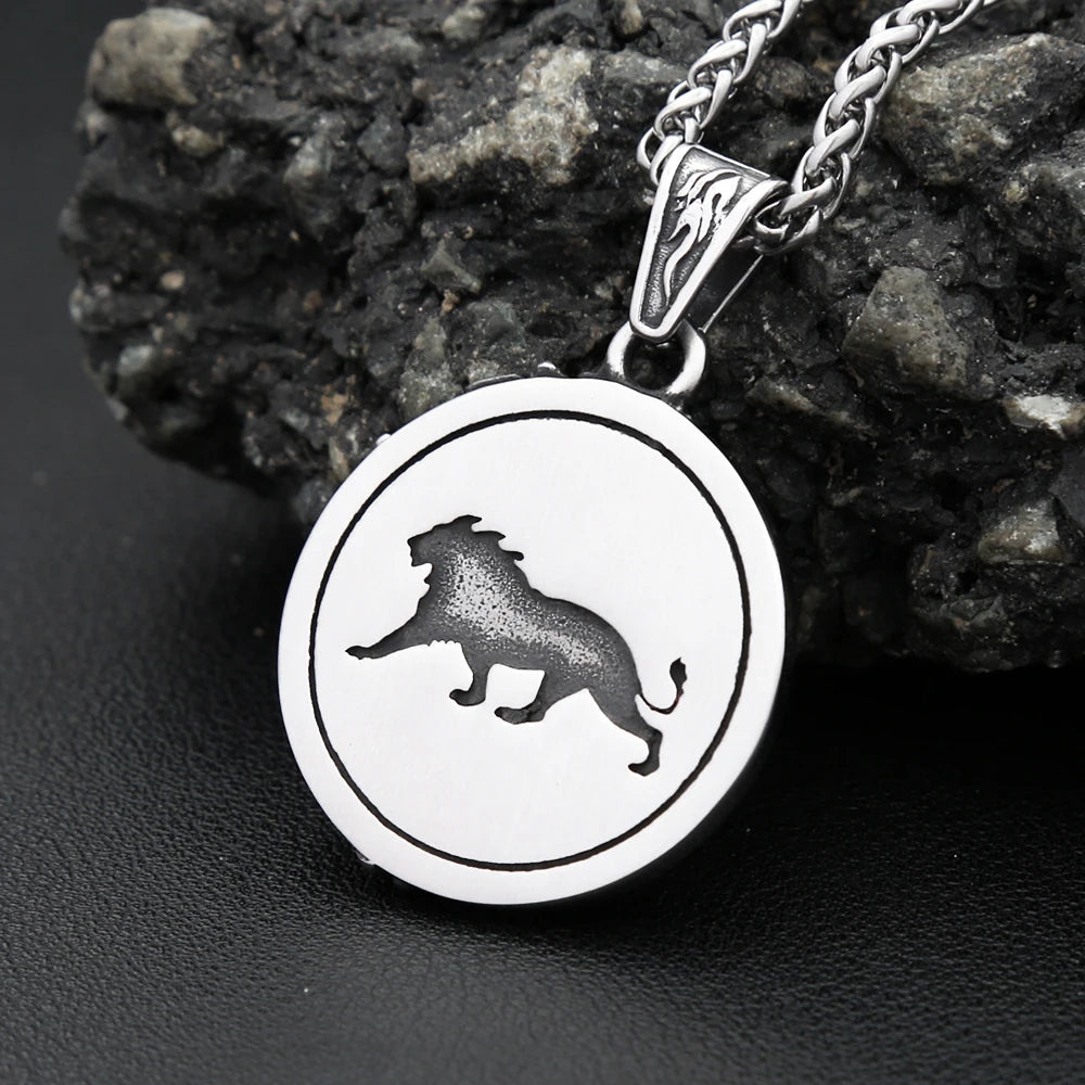 PENDRA Lioncrest Nordic Viking Lion Pendant