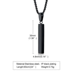 PENDRA Rectangle Bar Pendant Necklace